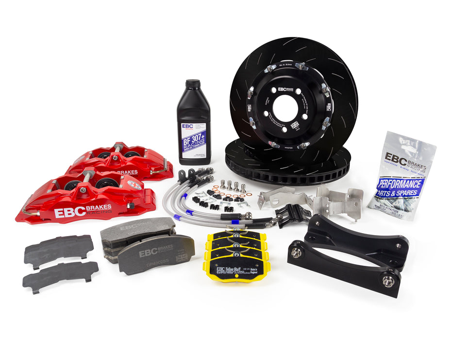 Big brakes delanteros EBC de 6 pistones para grupo VAG (Cupra/Seat/Volkswagen/Audi)