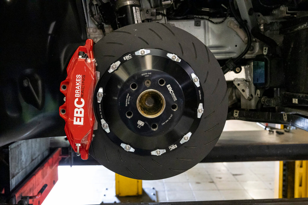 Big brakes kit delantero EBC Brakes de 4 pistones para Abarth 500