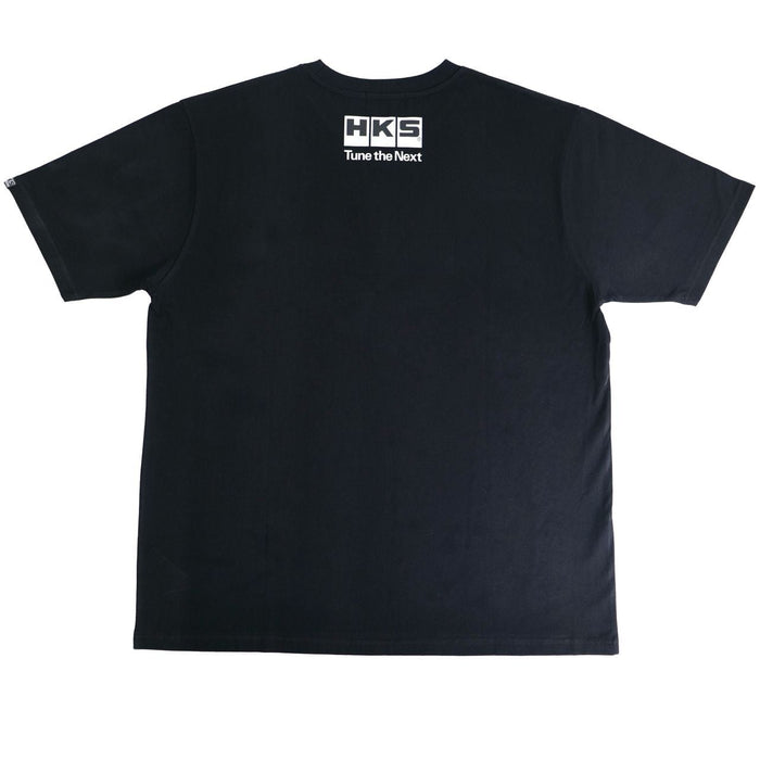 Playera HKS Super Racing negra espalda