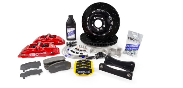 Big brakes kit delantero EBC Brakes de 4 pistones para Abarth 500