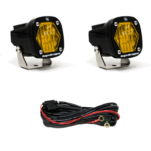 Par de faros auxiliares LED Baja Designs S1 Amber 387815 con arnés