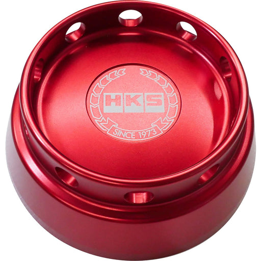 Cubierta HKS 24003-LB004 anodizada roja para tapa de aceite BMW Type 4, foto oficial HKS