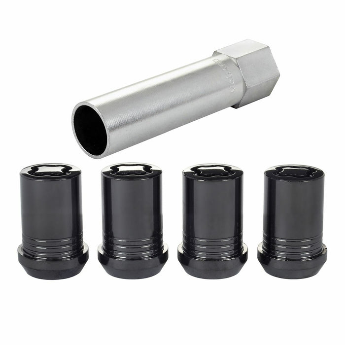 Birlos de seguridad McGard M12x1.25 negros (Tuner Style)