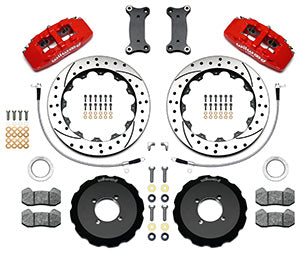 Wilwood Dynapro 6 140-14234-DR para Mazda MX-5 ND - caliper rojo rotor perforado y ranurado