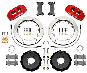 Wilwood Dynapro 6 140-14234-R para Mazda MX-5 ND - caliper rojo rotor ranurado